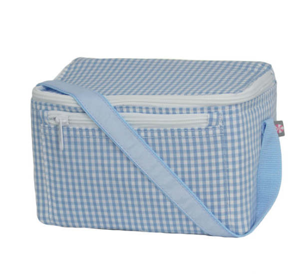 Baby Blue Gingham Lunch Box