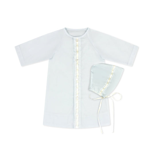 Blessings Daygown Set with Ecru Satin Ribbon