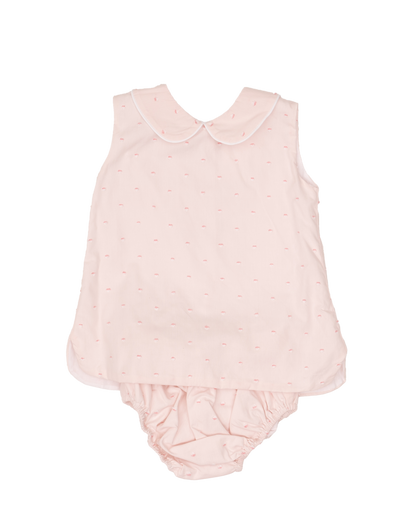 Raleigh Diaper Set Petal Pink Swiss