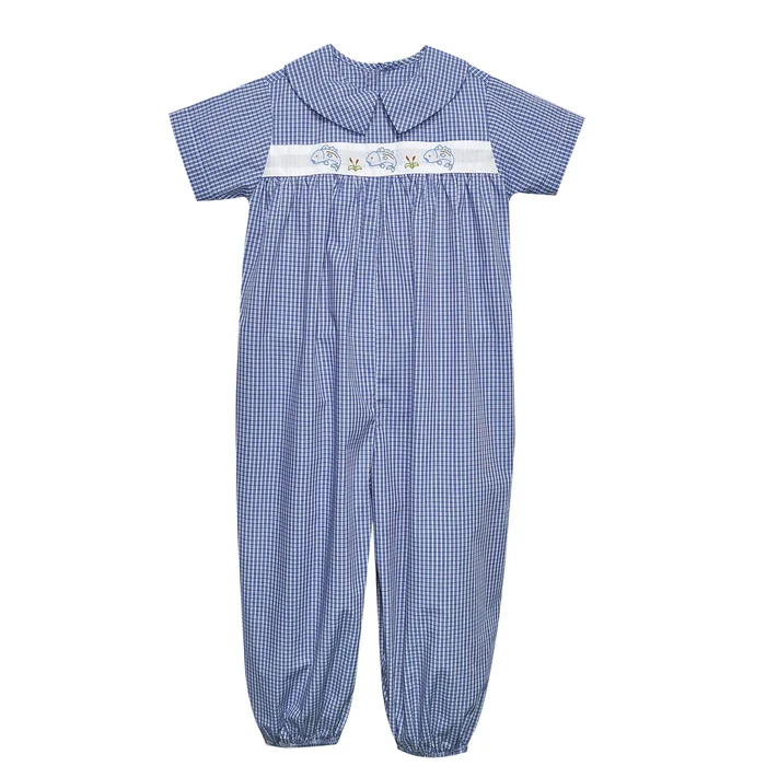Royal Blue Tate Long Romper - Flying Bass