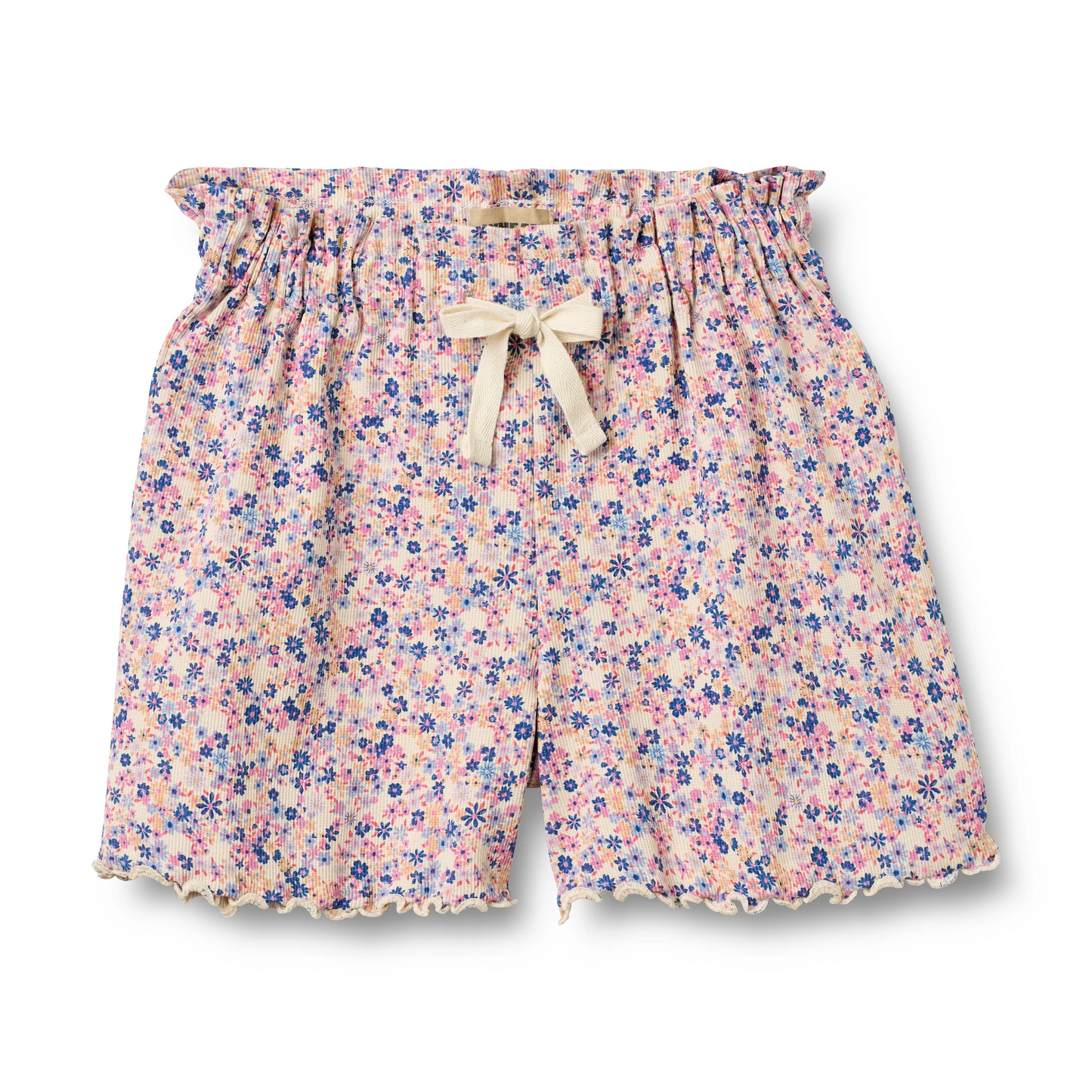 Shorts Ina - Pink Blue Flowers