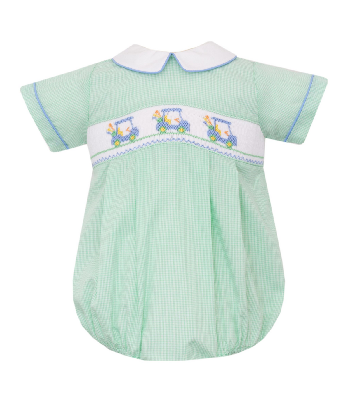 Golf Boy's - Green Gingham Boy's Bubble