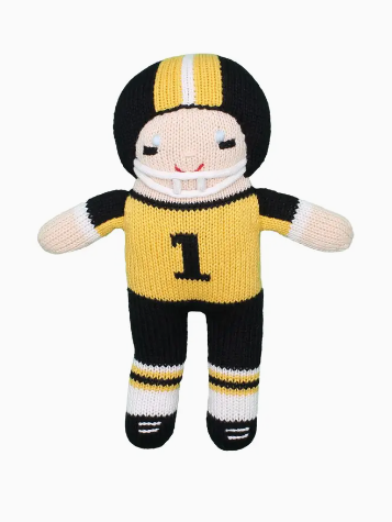 Football Player black and gold 7"