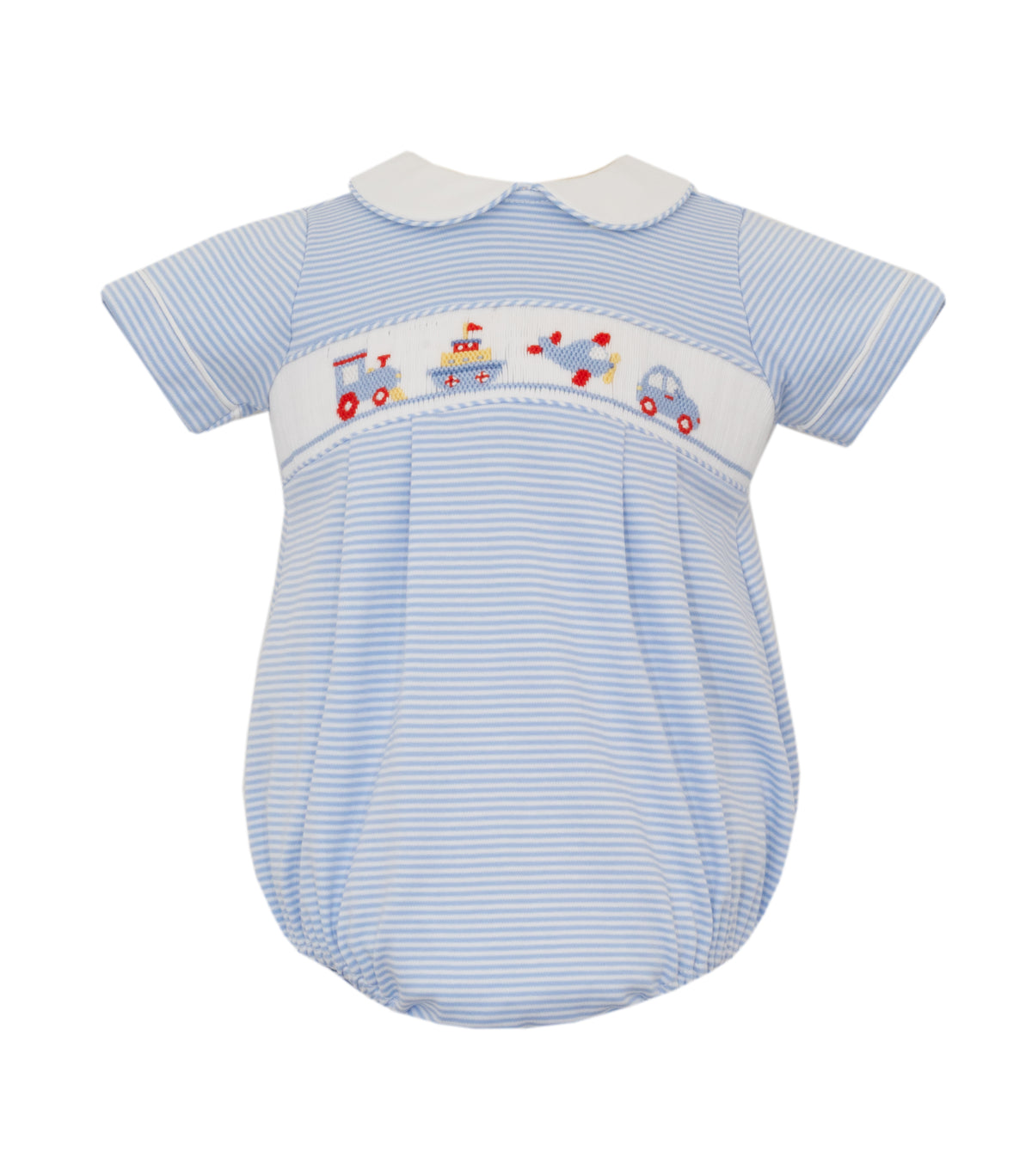 Transportation Lt. Blue Stripe Boy's Bubble