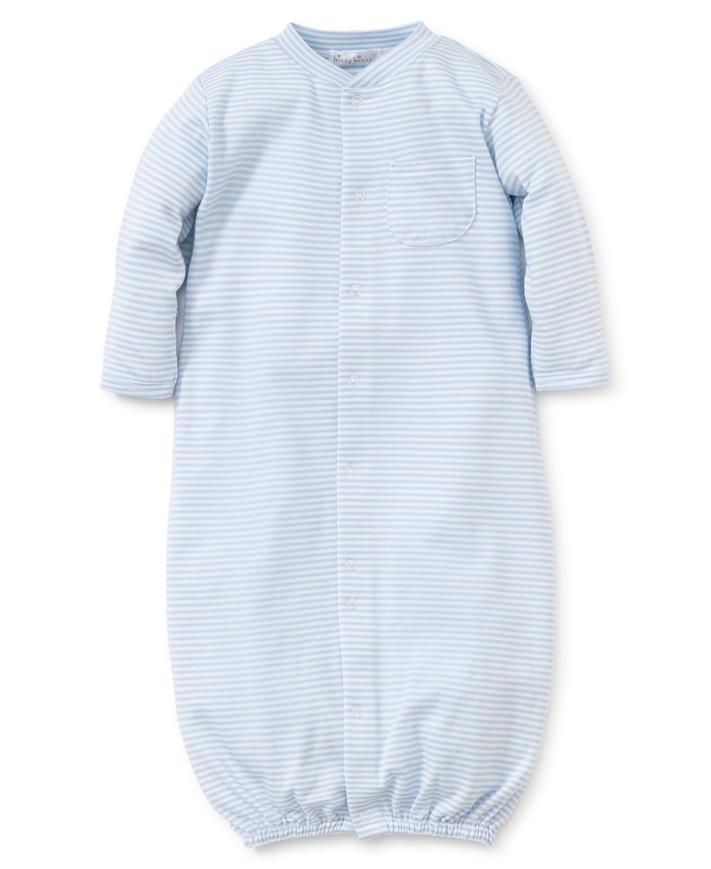 Light Blue Stripes Converter Gown