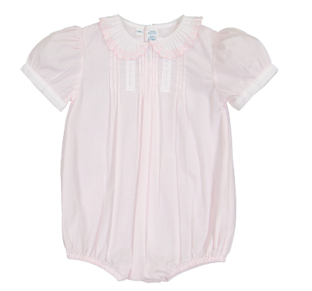 Girls Vintage Scalloped Romper