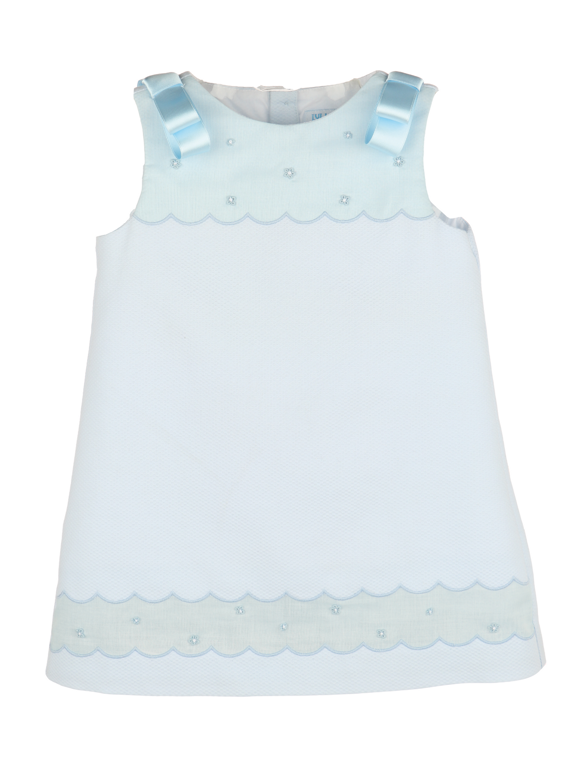 Pique Shift Dress - Blue