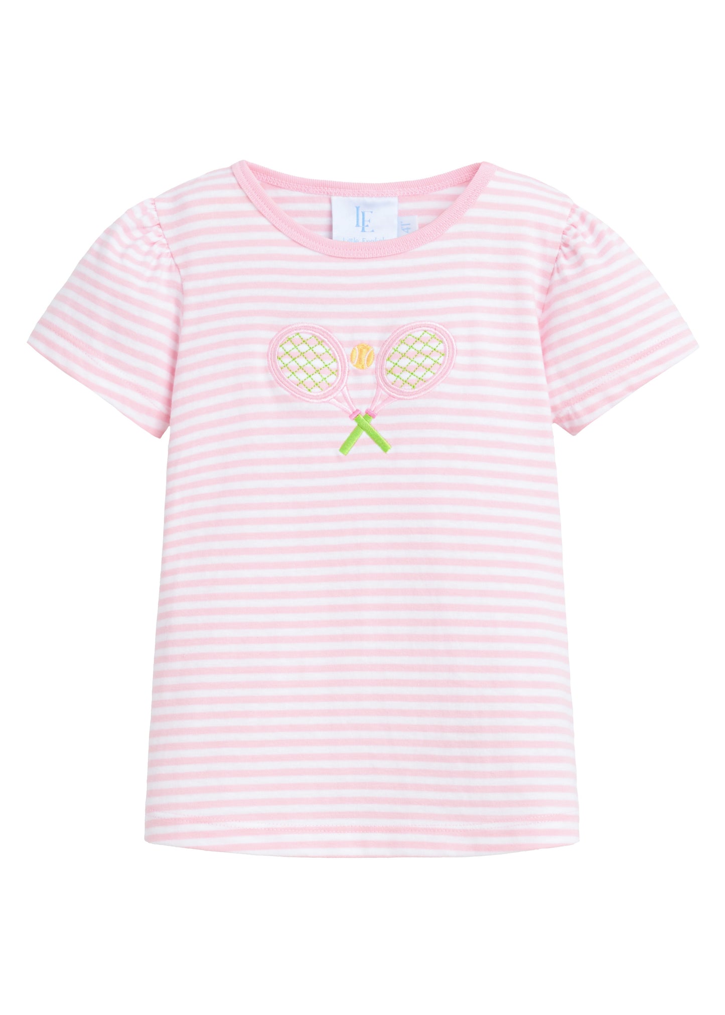 Applique T-Shirt - Pink Tennis Racquets
