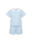 Sibley Short Set - Ballard Blue Check Pima