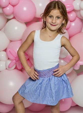 Oxford Blue Combo Skort - Tween