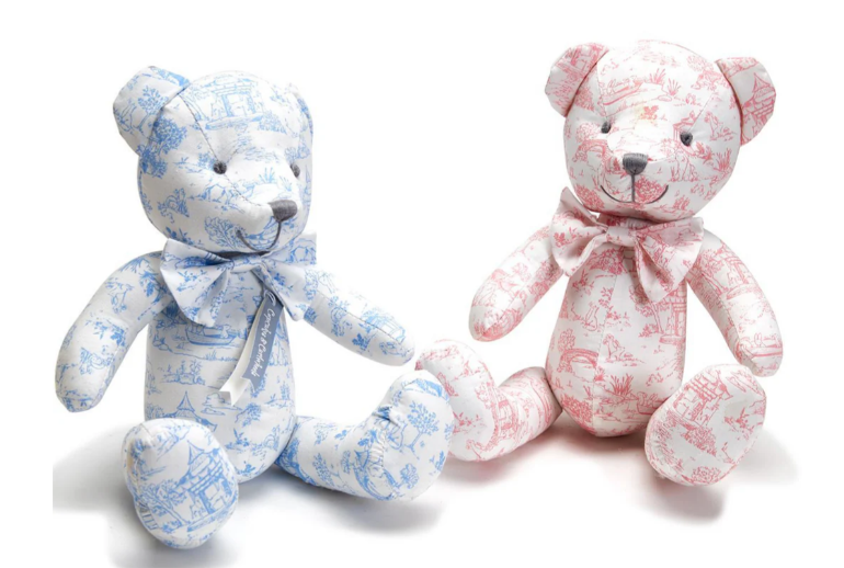 Animal Toile Stuffed Bear