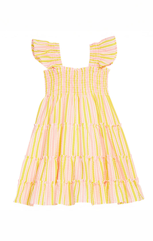 Twirl Dress - Buttercup Seersucker
