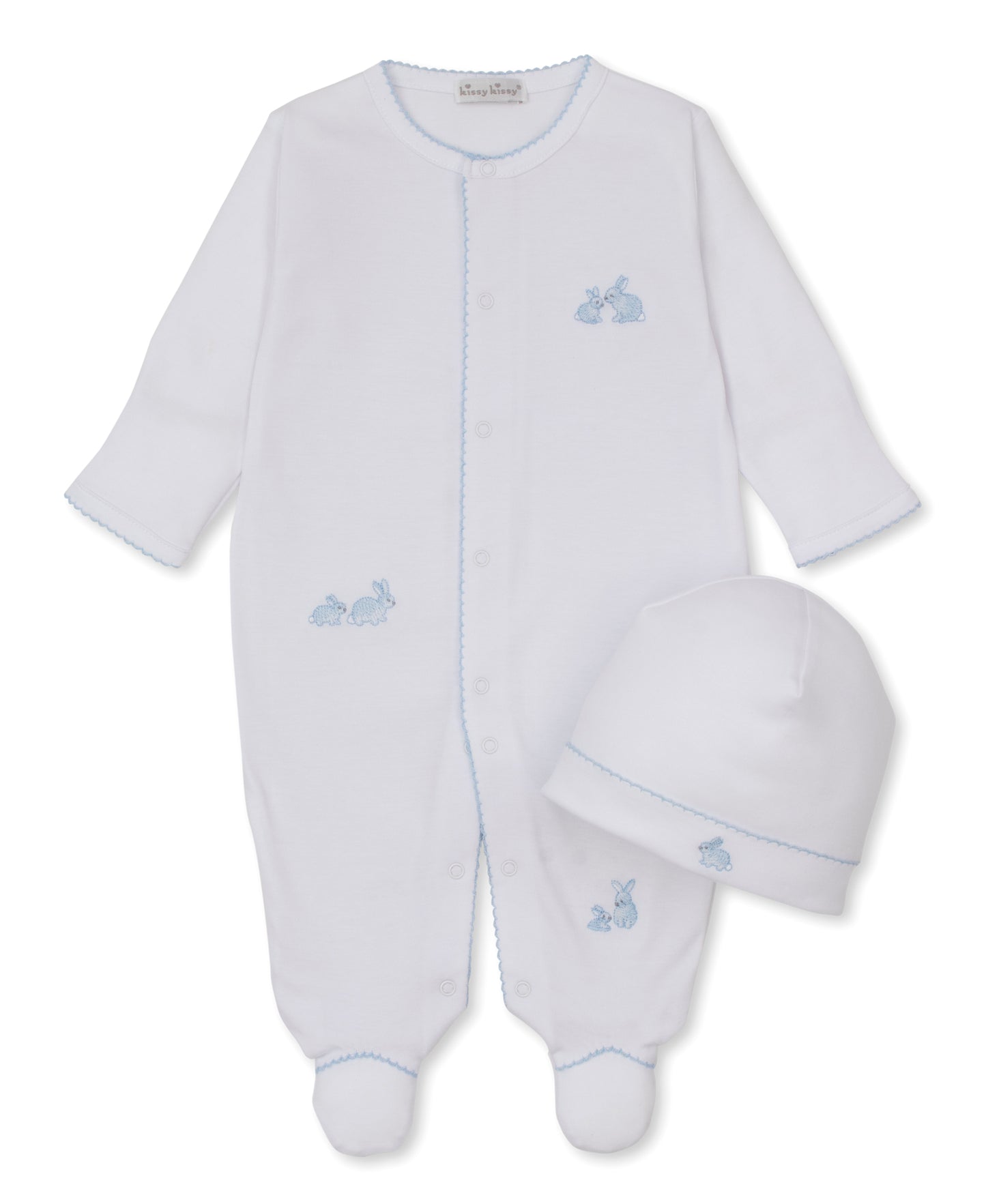 Footie w/Hat Set - Springtime Bunnies