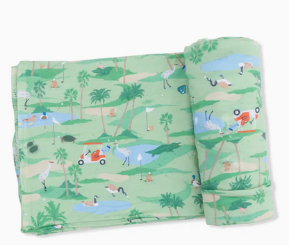 Golf Oasis Animals Swaddle Blanket