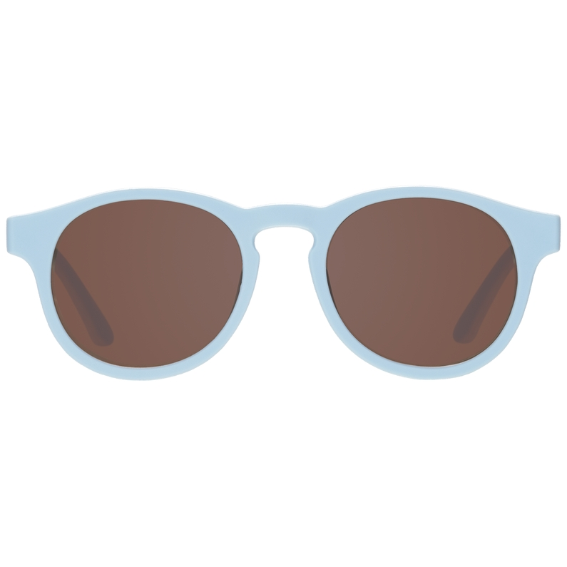 Baby and Kids Baby Blue Keyhole Sunglasses with Amber Lens