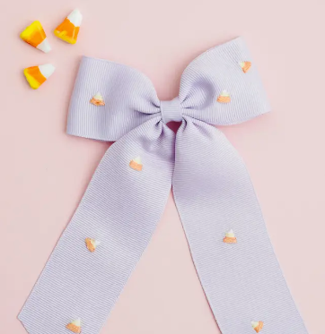 Candy Corn Hair Bow - Medium