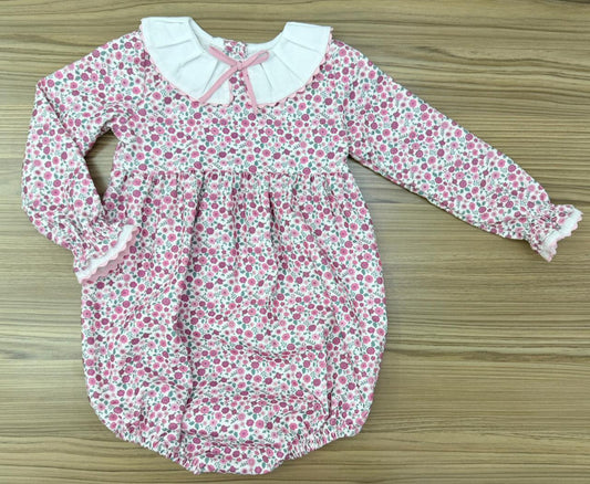 Pink Corduroy Floral Bubble LGF26-05