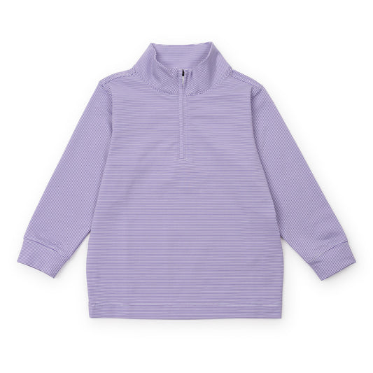 Sam Performance Pullover Purple Stripes