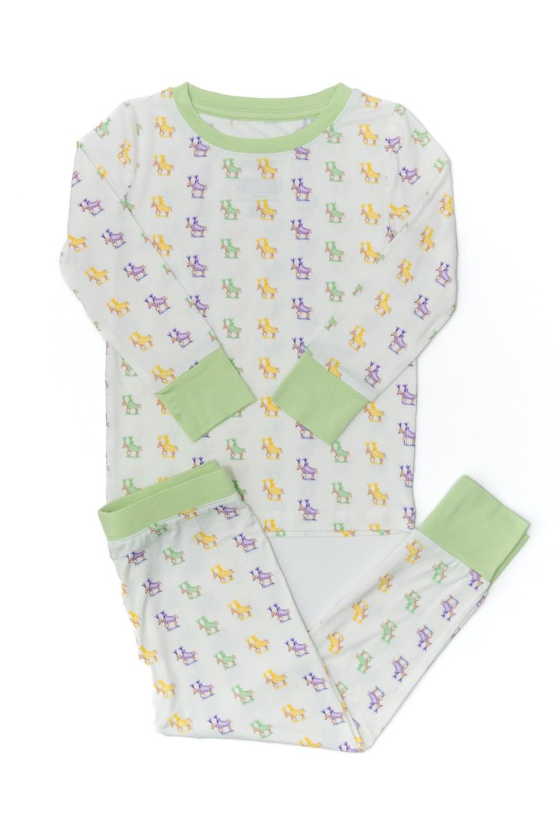 Mardi Gras Horses 2 Piece Pajama Set