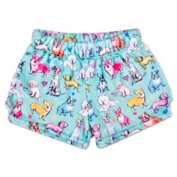 Preppy Pups Plush Shorts - Tween