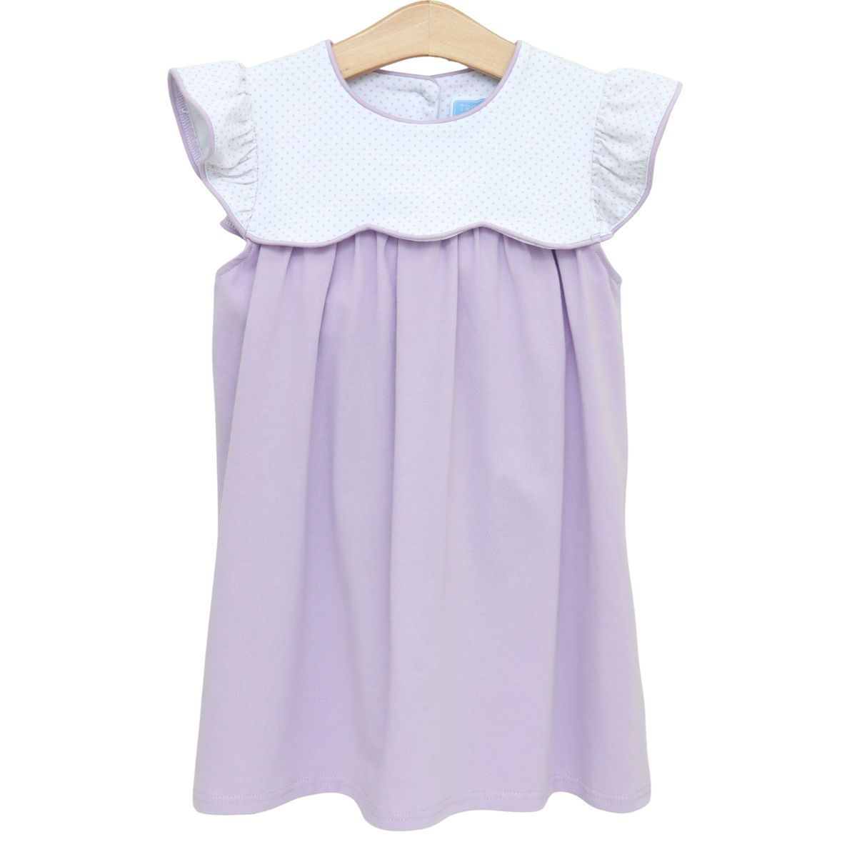 Margot Dress - Lavender/Light Pink Bitty Dot
