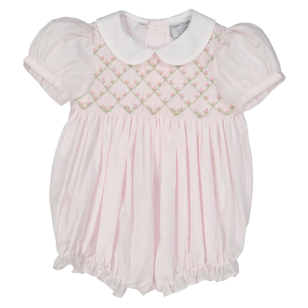 Diamond Smocked Rosebud Bubble 3390