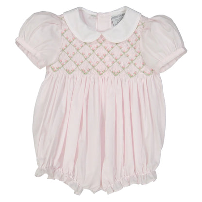 Diamond Smocked Rosebud Bubble 3390