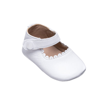 White Mary Janes