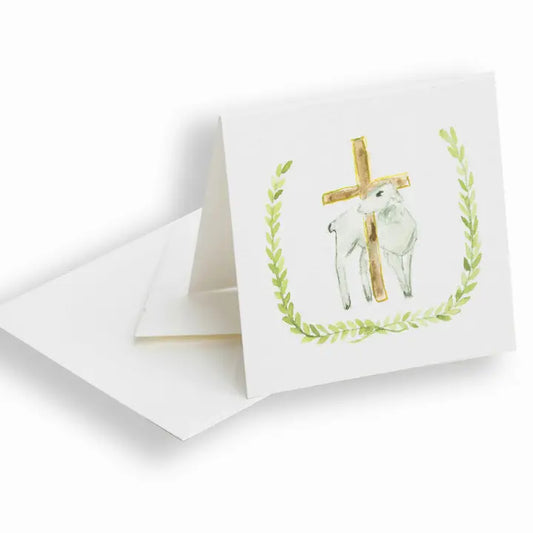 "Lamb and Cross" Enclosure Card