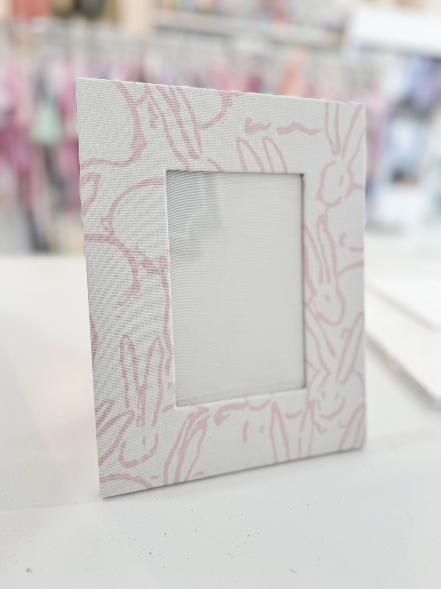 4x6 Frame Bunny Silhouette Pink