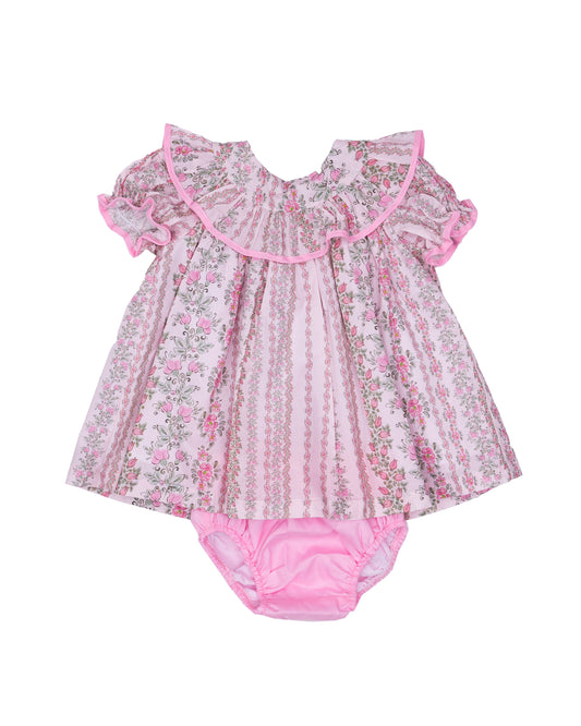 Pretty Pink Trellis Layla Bloomer Set
