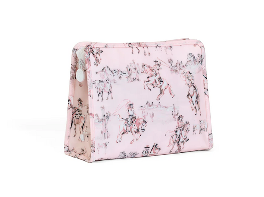 Roadie Large Zip Pouch - Cowgirl Toile