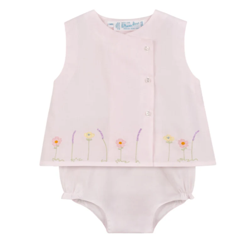 Pink Garden Diaper Set 834