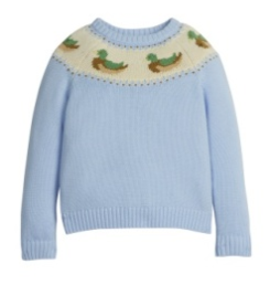 Mallard Fair Isle Sweater Blue