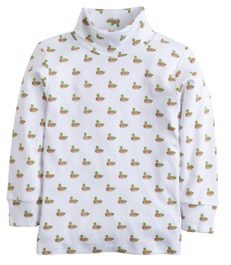 Printed Turtleneck - Mallard