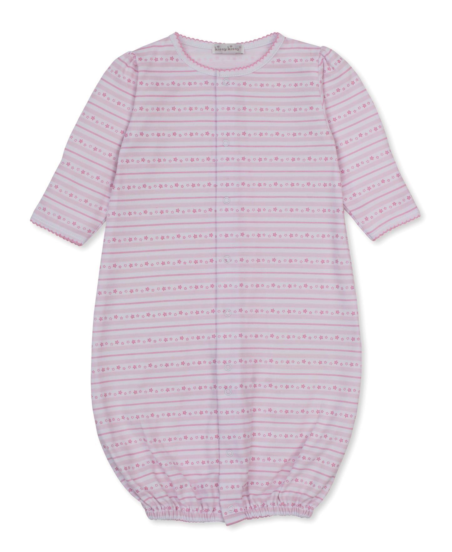 Converter Gown Print - Pink Starry Stripes