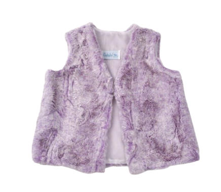 Fur Vest Lavender 71311