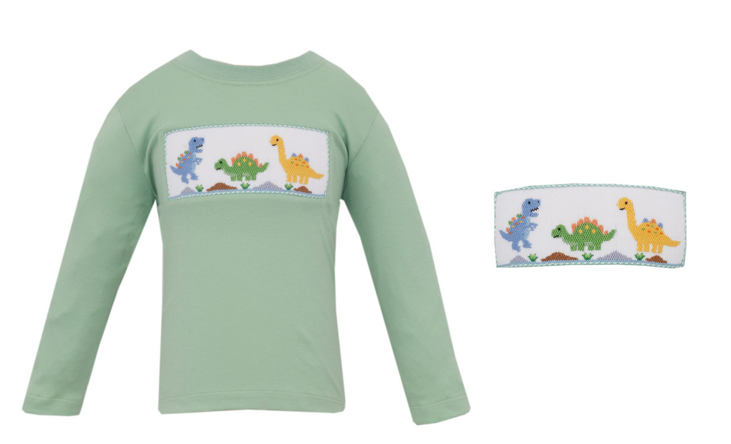 DINOS - Lt.green Boy's T-shirt L/S (547PL-VF26)
