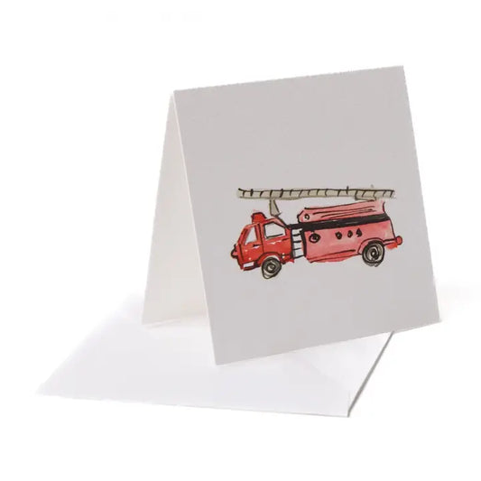 Firetruck Enclosure Card