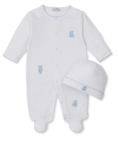 Teddy Bear Time Footie W/ Hat Set