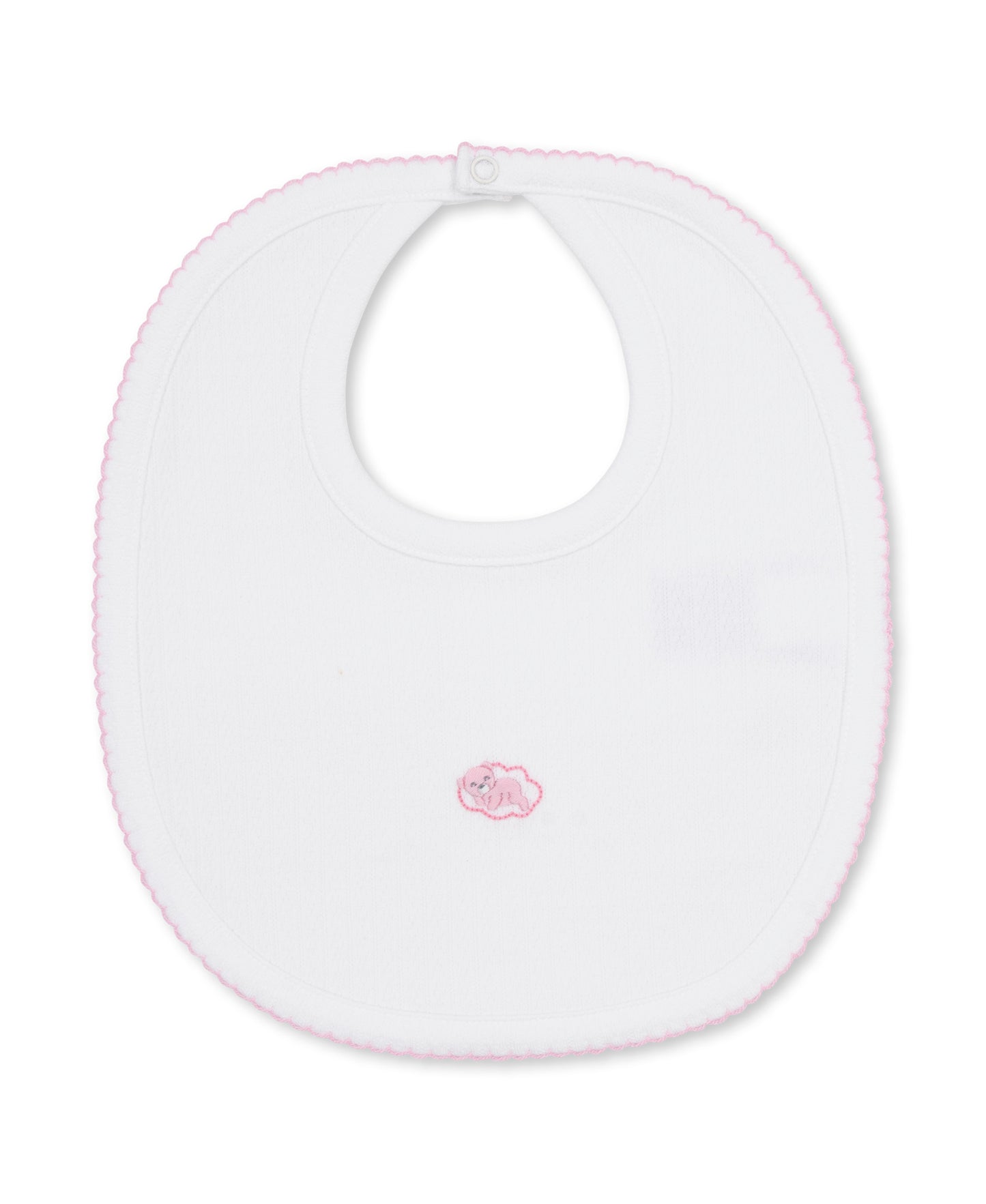 Bib w/Hand Embroidery - Pink Premier Goodnight Bears