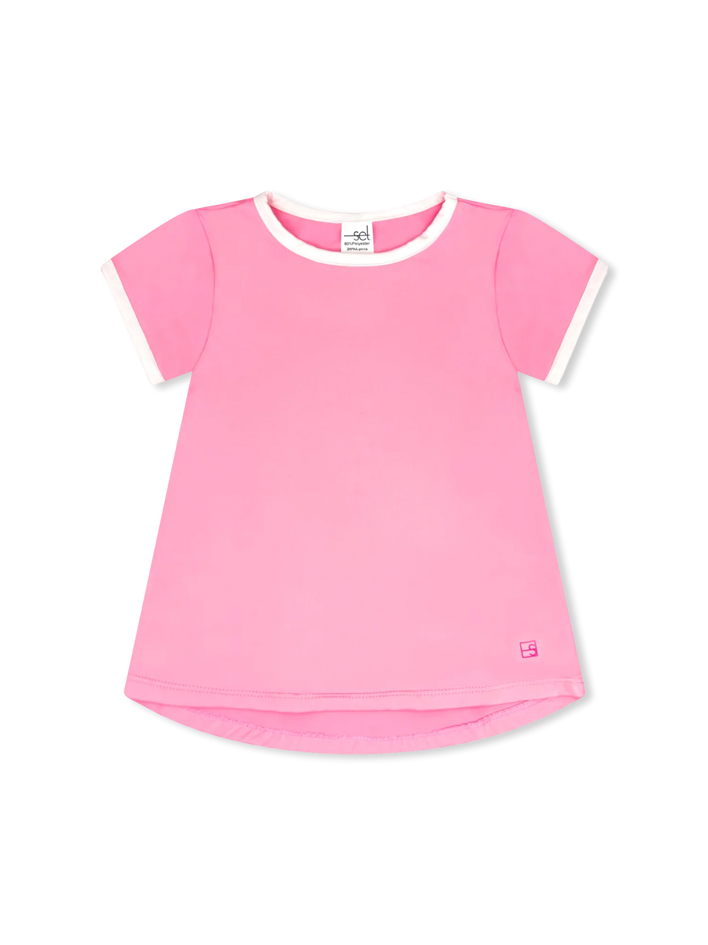 Bridget Basic Tee Flamingo Pink