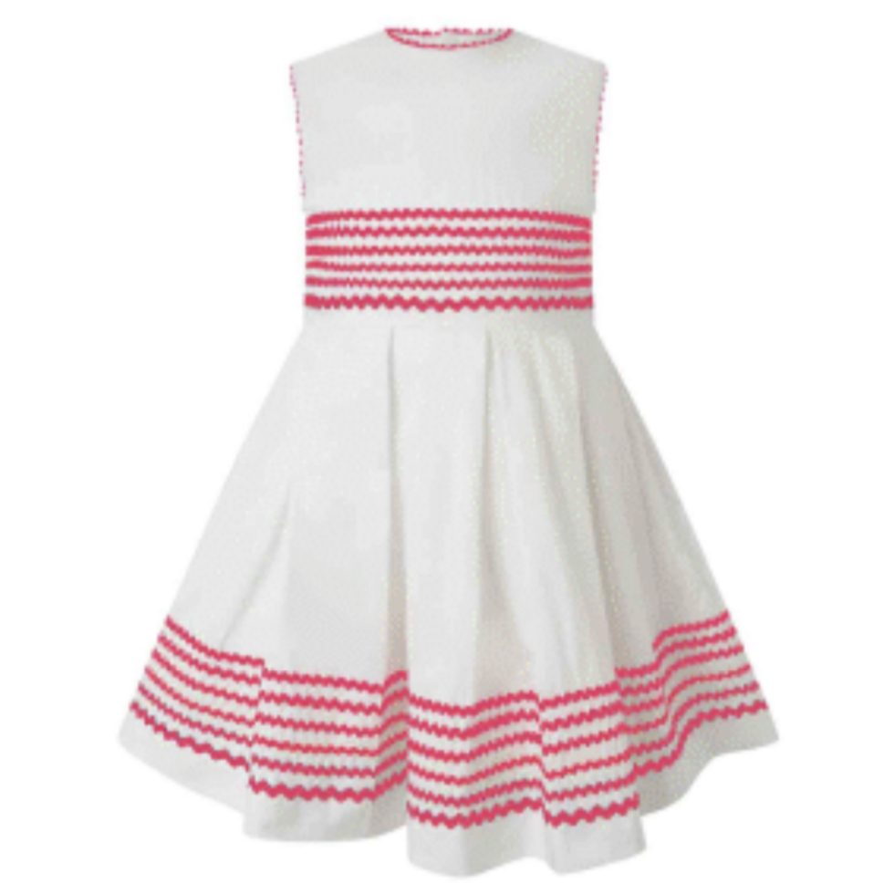 Eyelet Ric Rac Dress - Tween