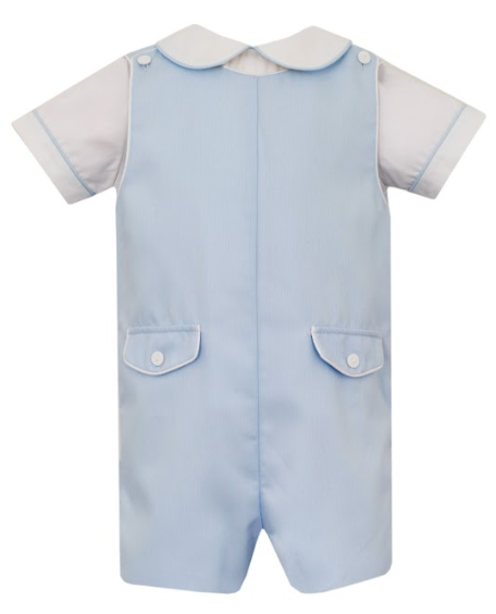 3000Z GROUP 1 Lt.blue pique boy's jon jon w/white shirt - set