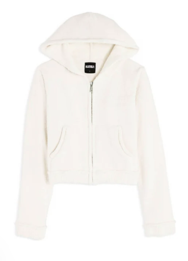 Parker Zip Hoodie tween - vintage white