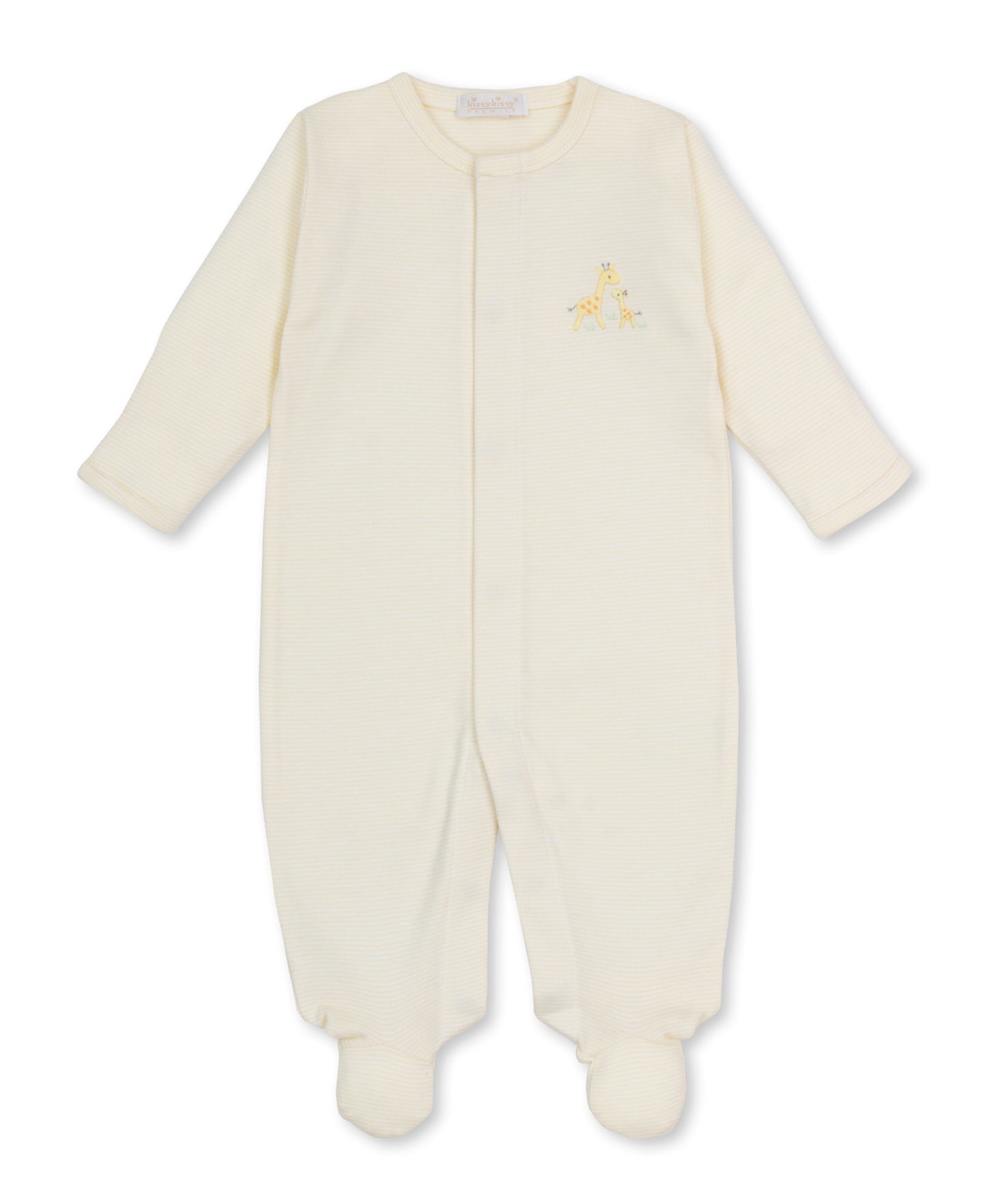 Footie w/ Hand Embroidery Premier Giraffe Love