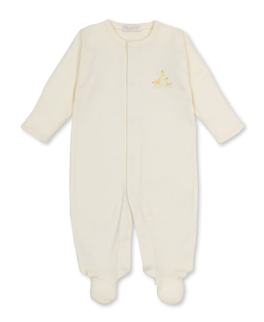 Footie w/ Hand Embroidery Premier Giraffe Love