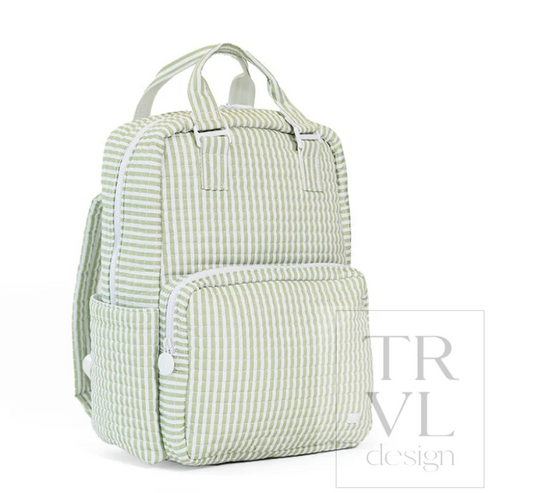 QUILTED ALL YOU NEED BAG - PIMLICO STRIPE SAGE