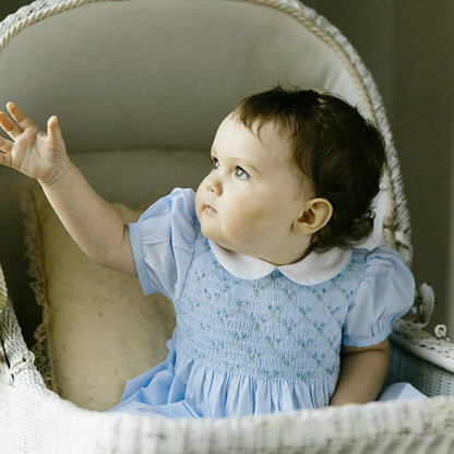 Diamond Smocked Rosebud Bubble 3390