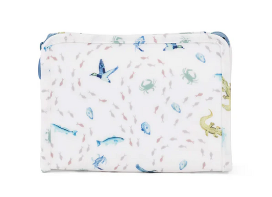 Roadie Large Zip Pouch - Coastal Tides